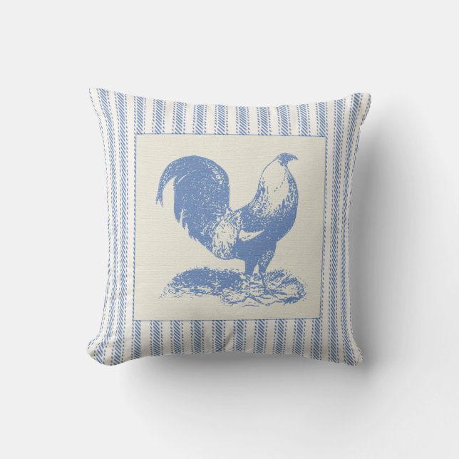Country French Farmhouse Chicken Pillow (Front)