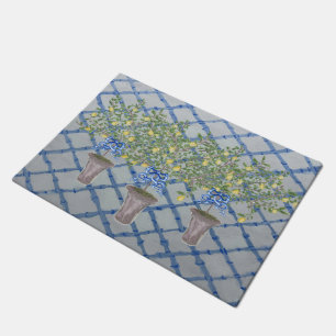 Country French Lemon Tree Lemons  Doormat Rug
