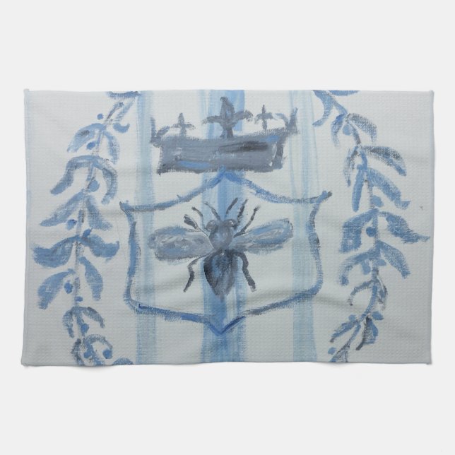 Country French Queen Bee Dish Towel (Horizontal)