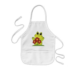 Country Frog fun kitchen kids apron