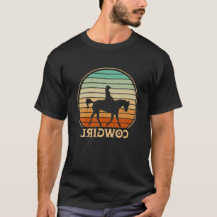 Country Funny Reverse Cowgirl Retro 80S Style Texa T-Shirt