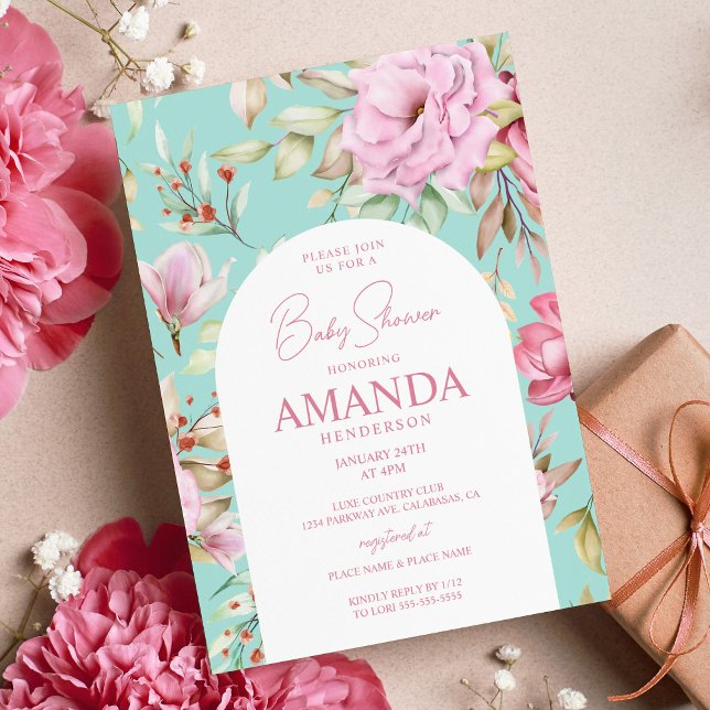 Country Garden Floral Baby Shower Invitation (Creator Uploaded)