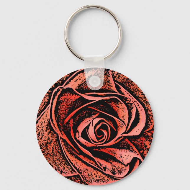COUNTRY GARDEN FLOWERS KEY RING (Front)