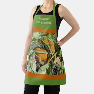 Country Garden Pumpkin Personalised Apron