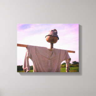 Country Garden Scarecrow Canvas Print