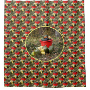 Country Garden Squash Nature Art  Shower Curtain