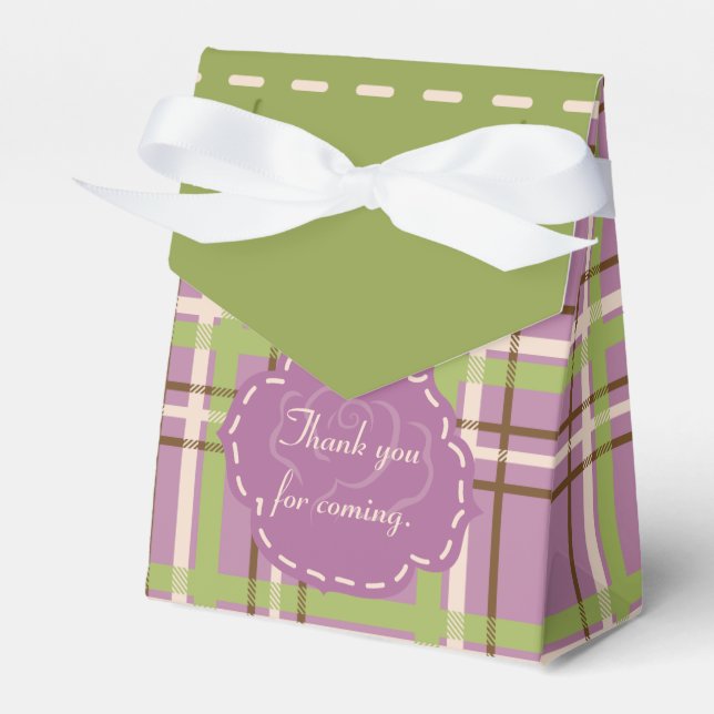 Country Garden Wedding Favour Box (Front Side)