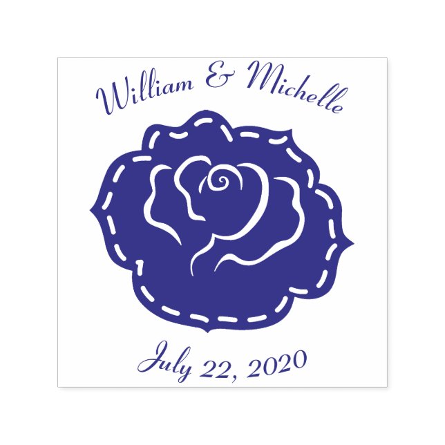 Country Garden Wedding Self-Inking Accent Stamp (Design)