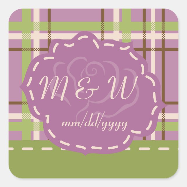 Country Garden Wedding Stickers (Front)