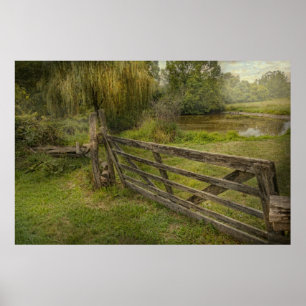Country - Gate - Rural simplicity Poster