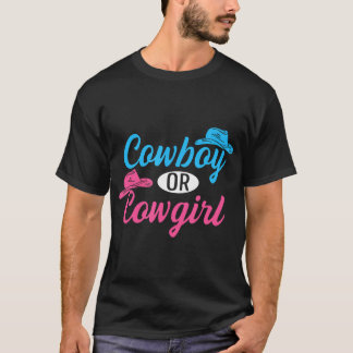 Country Gender Reveal Design For A Western Family T-Shirt