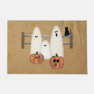 Country Ghosts Halloween Doormat