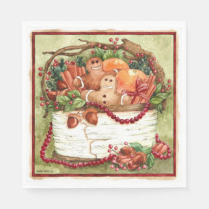 Country Gingerbread Basket Napkin