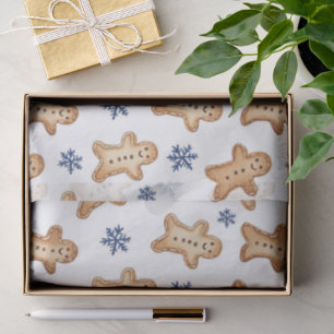 Country Gingerbread Cookies Snowflakes Christmas Tissue Paper
