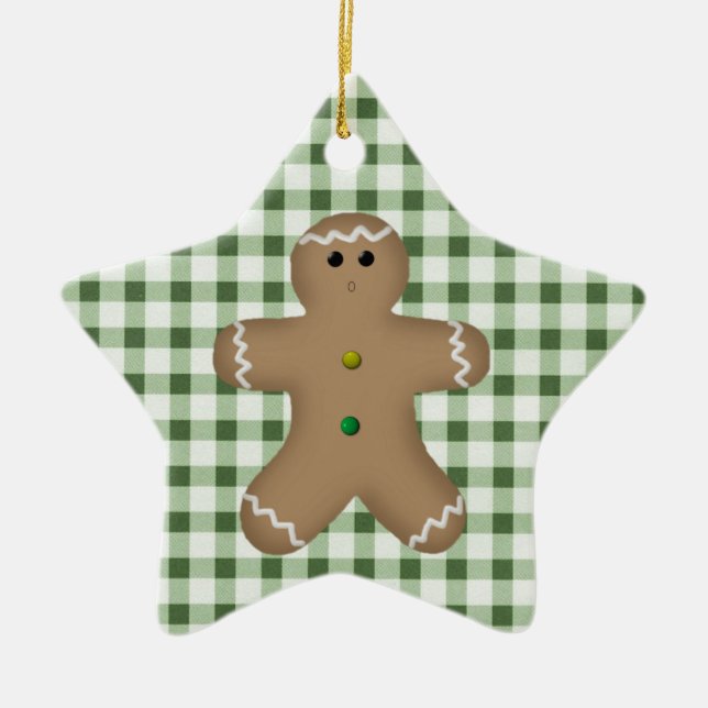 Country Gingerbread Man Ornament (Front)