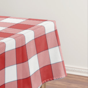 Country Gingham Pattern Tablecloth
