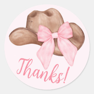 Country Girl Cowboy Boots n’ Hats Classic Round Sticker