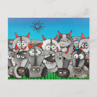 country girls postcard