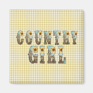  Country Girls Typography Magnet
