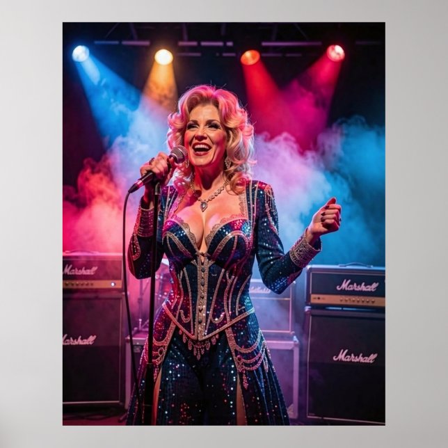 Country Glamour Under Stage Lights Poster (Front)