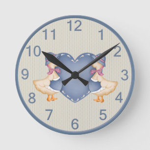 Country Goose Wall Clock