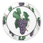 Country Grapes fruit ceramic knob