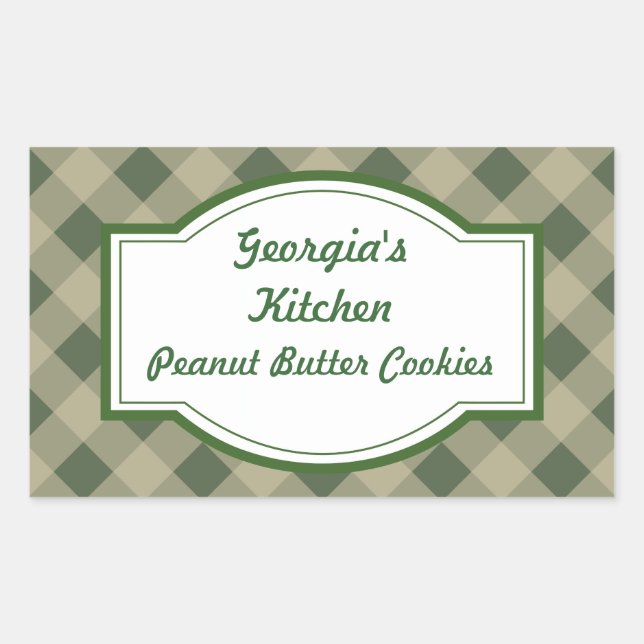 Country Green Kitchen Stickers (Front)