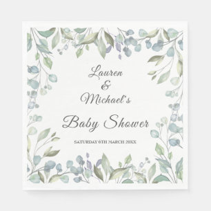 Country Greenery Baby Couples Shower/Sprinkle Napkin