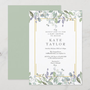 Country Greenery Baby Shower / Sprinkle Invitation