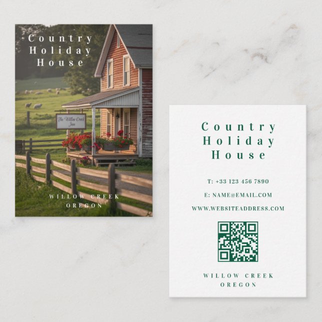 Country Guest House Business Card (Front/Back)