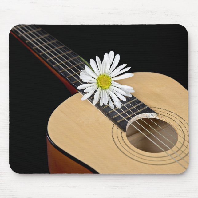 Country Guitar and Daisy Mouse Mat (Front)