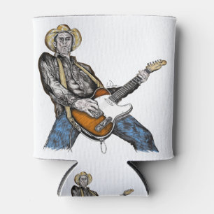 Country Guitar Can Cooler