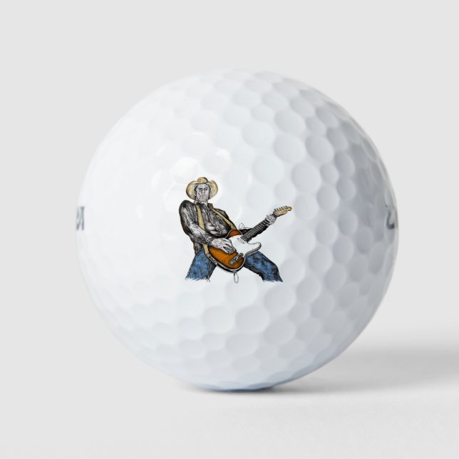 Country Guitar Golf Balls (Front)