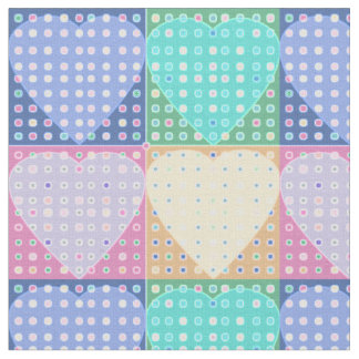 Country hearts quilt square blocks fabric