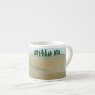 Country hillside espresso cup