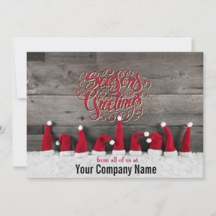 Country Holiday Wishes Corporate Card
