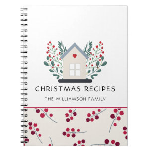 Country Home and Red Berries Recipe  Notebook