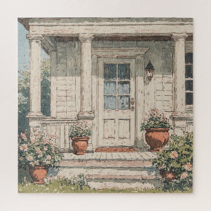 Country Home Porch Jigsaw Puzzle