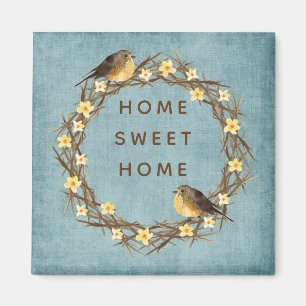 Country Home Wreath Magnet