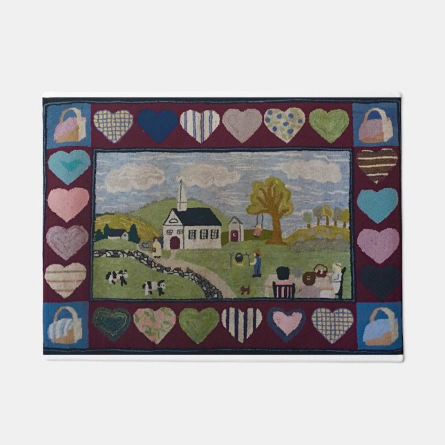 Country Hooked Rug (Front)
