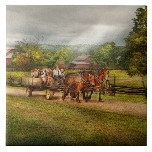 Country - Horse - Life's Pleasures Tile (Front)