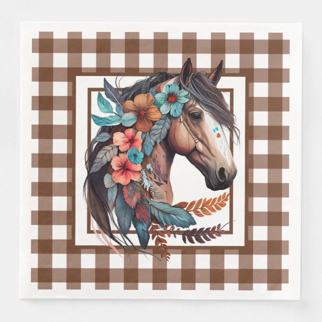 Country Horse Napkin (Front)