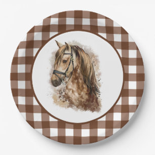 Country Horse Paper Plate