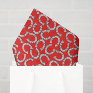 Country Horse shoe pattern Tissue Paper