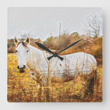 COUNTRY HORSE Wall Clock