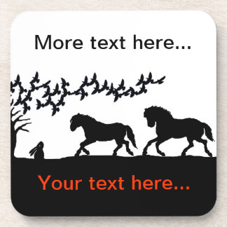 Country Horses & Hare Coaster