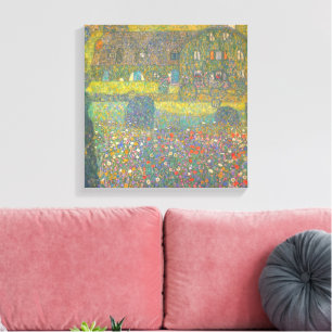 Country House by the Attersee by Gustav Klimt Canvas Print
