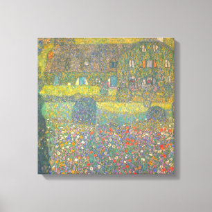 Country House by the Attersee by Gustav Klimt Canvas Print