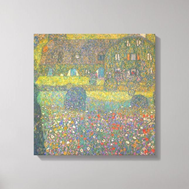 Country House by the Attersee by Gustav Klimt Canvas Print (Front)