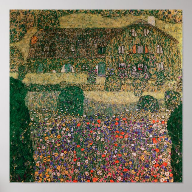 Country House by the Attersee, c.1914 Poster (Front)